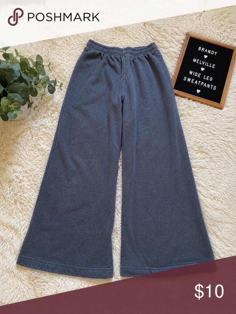 🤍 Brandy Melville Wide-Leg Cozy Sweatpants | Viral It-Girl Lounge Pants 🤍